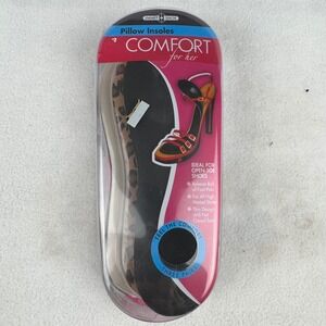 Pillow Comfort for Her Smart Shoe‎ Open Toe Heel Shoe Insoles 3 Pairs